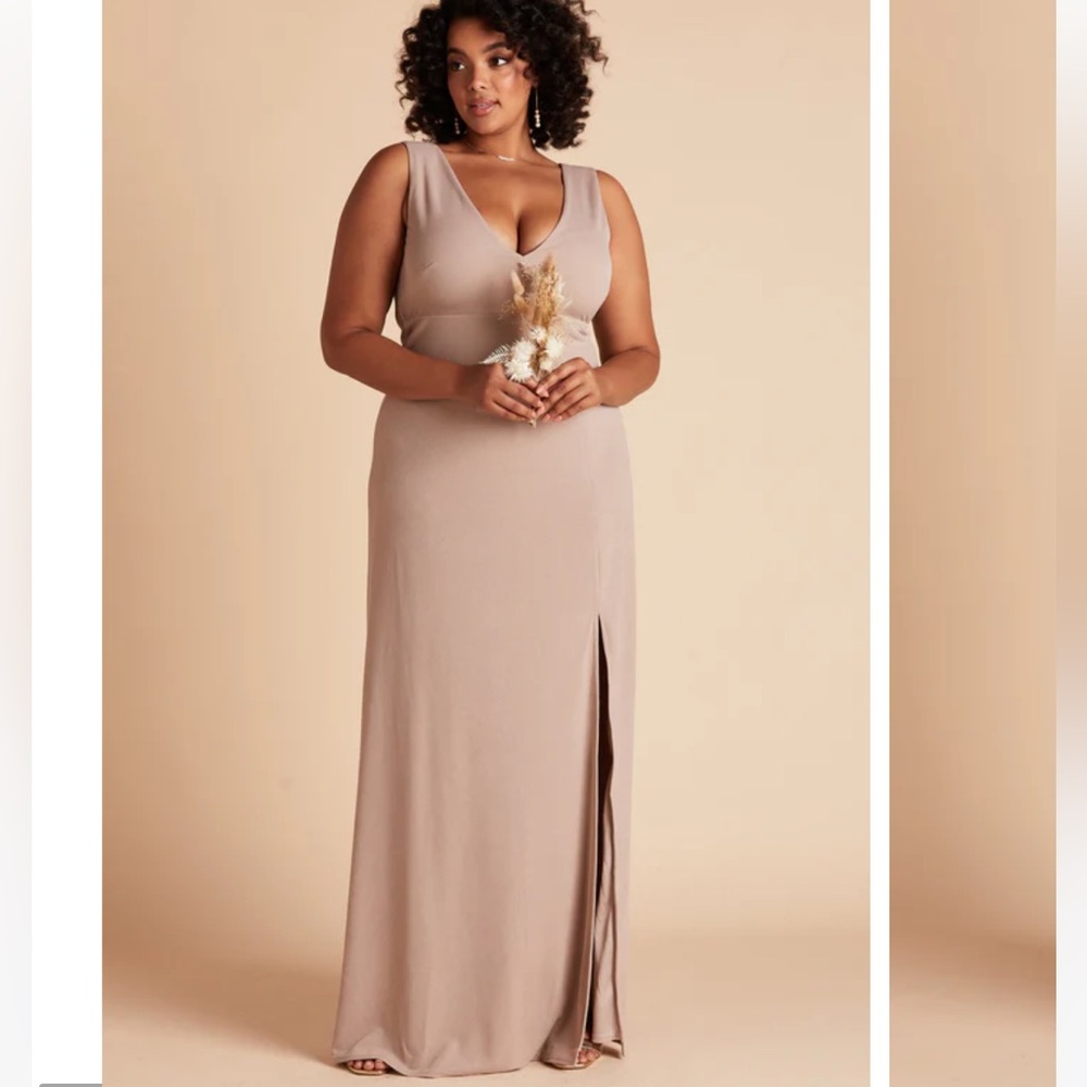 NWT Birdy Grey SHAMIN Taupe Long Dress WEDDING BRIDESMAID B18